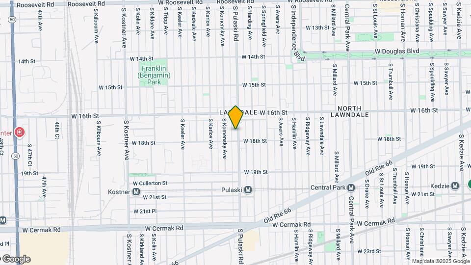 1640 S Pulaski Rd Map and Location Details