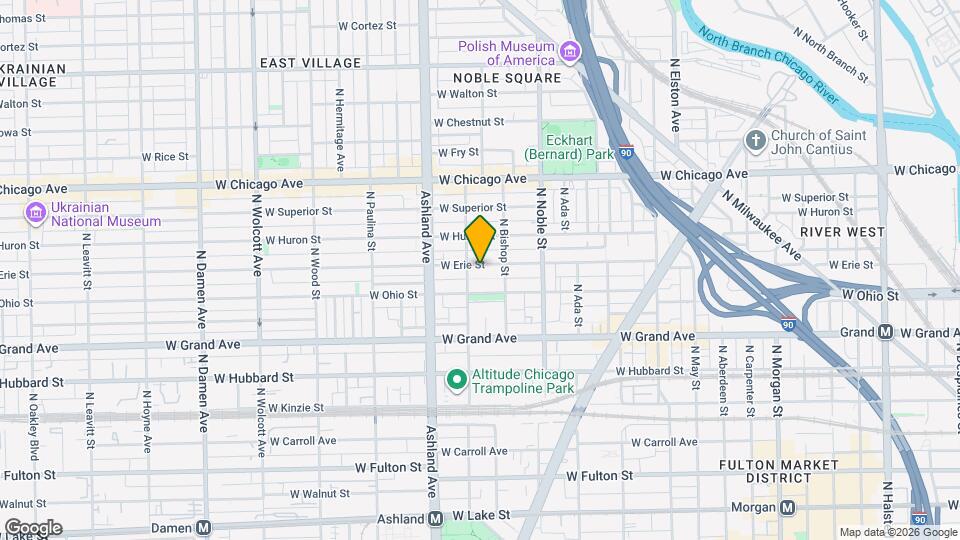 1471 W Erie St, Unit M07H Mapa y Detalles de la Ubicación