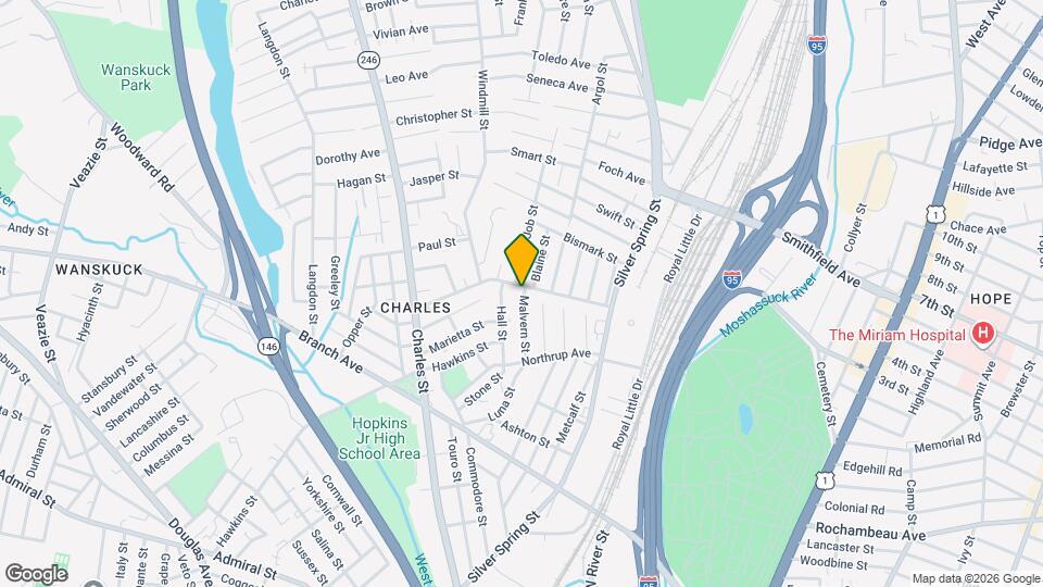 121 Ledge St Map and Location Details