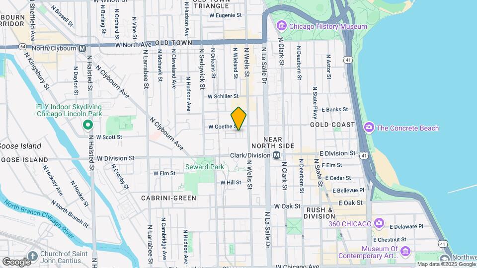 220 W Scott St Map and Location Details