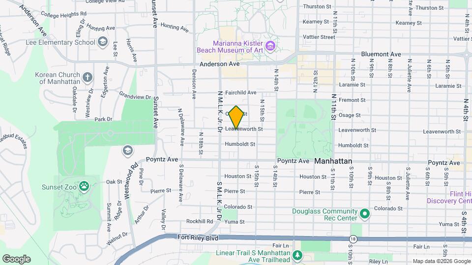 1601 Leavenworth St Map and Location Details