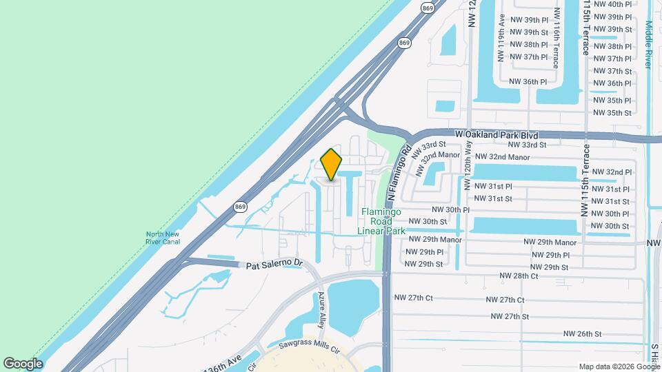 12643 NW 32nd St Map and Location Details