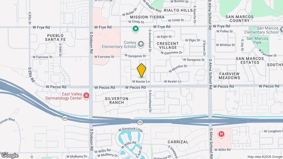 1576 W Kesler Ln Map and Location Details