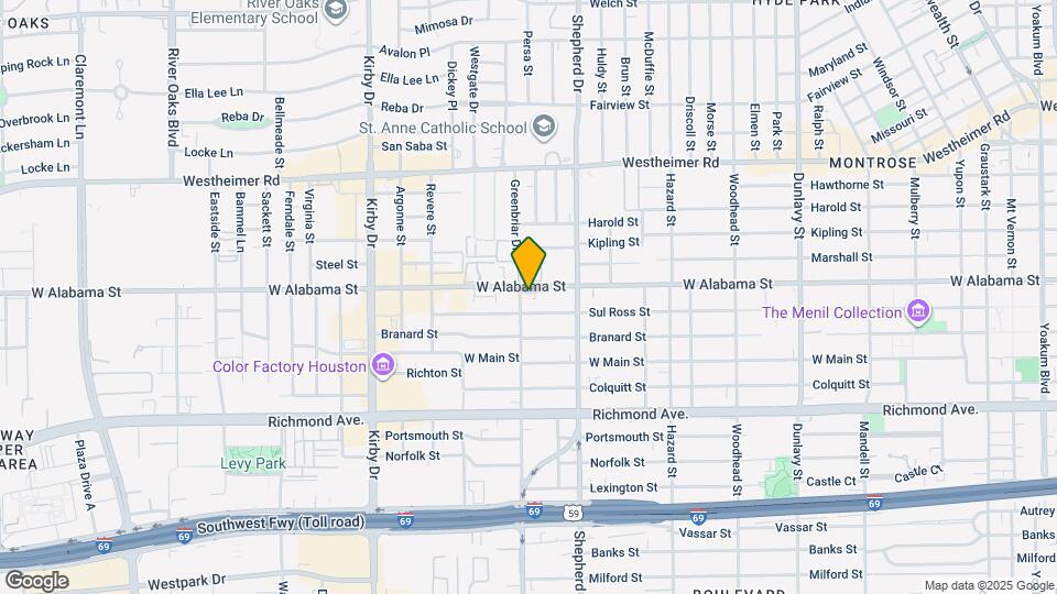 3107 Greenbriar Dr Map and Location Details