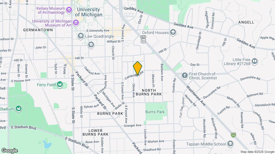 1412 Cambridge Rd Mapa y Detalles de la Ubicación