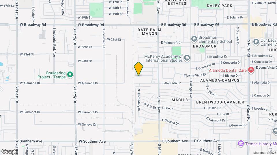 121 W Loma Vista Dr Mapa y Detalles de la Ubicación