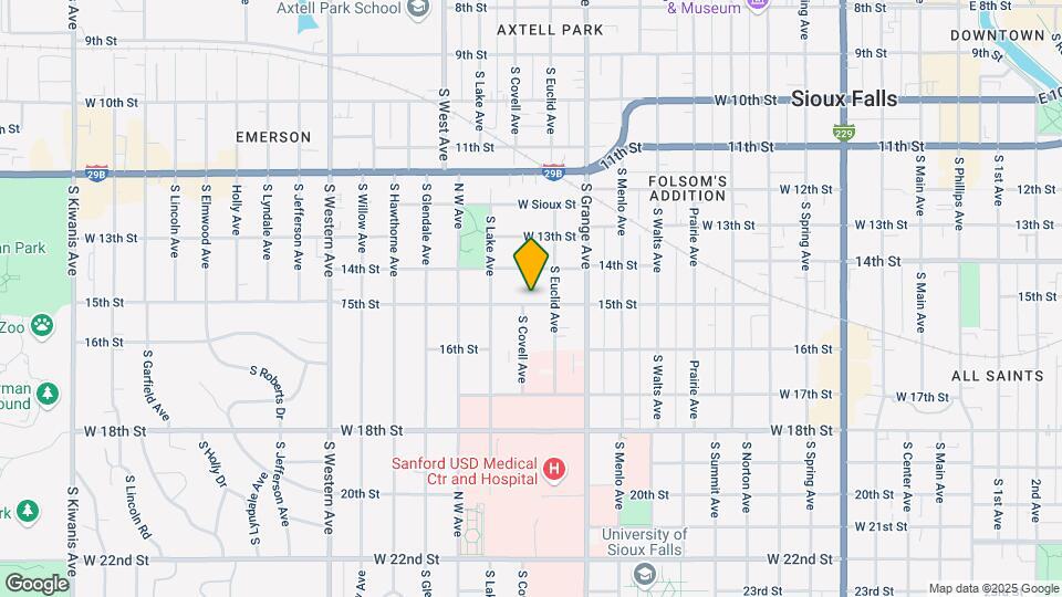 1208 W 15th St Map and Location Details