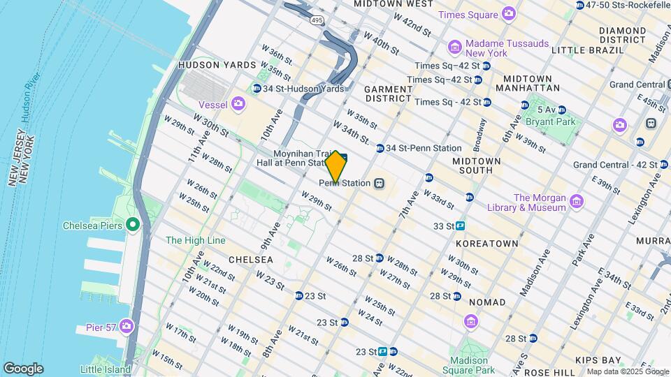 315 W 30th St Map and Location Details