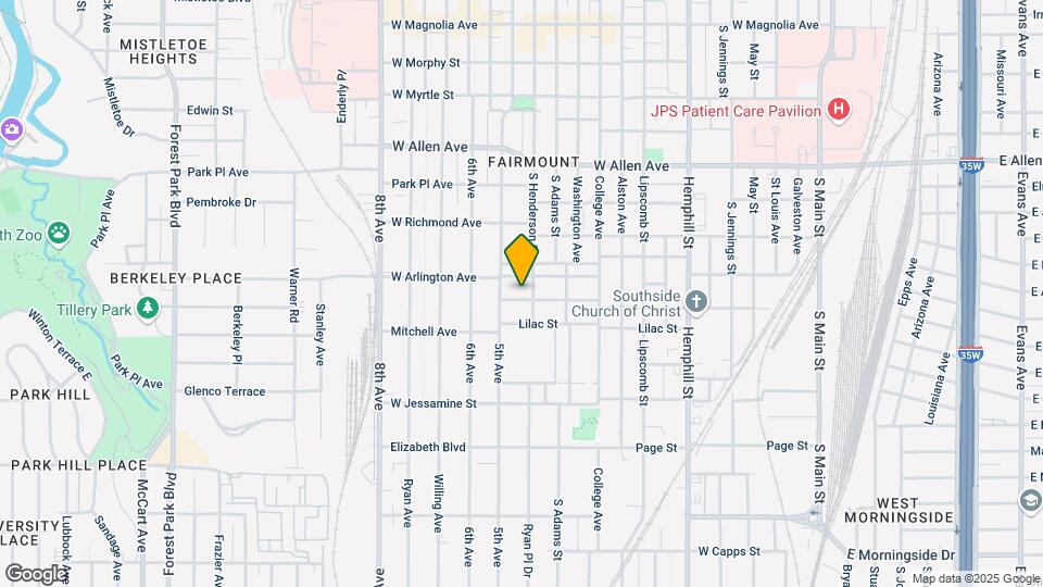 1208 Hawthorne Ave-Unit -C Map and Location Details