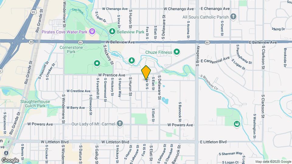 5347 South Fox Street Mapa y Detalles de la Ubicación
