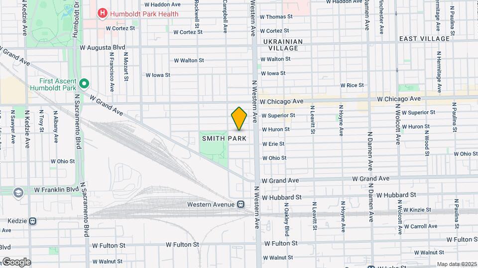 2439 W Huron St, Unit 1 Map and Location Details
