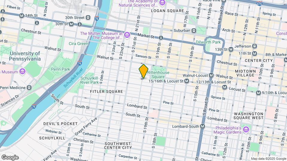 255 S 20th St Map and Location Details