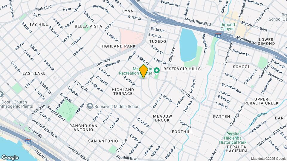 2538 Highland Ave Mapa y Detalles de la Ubicación