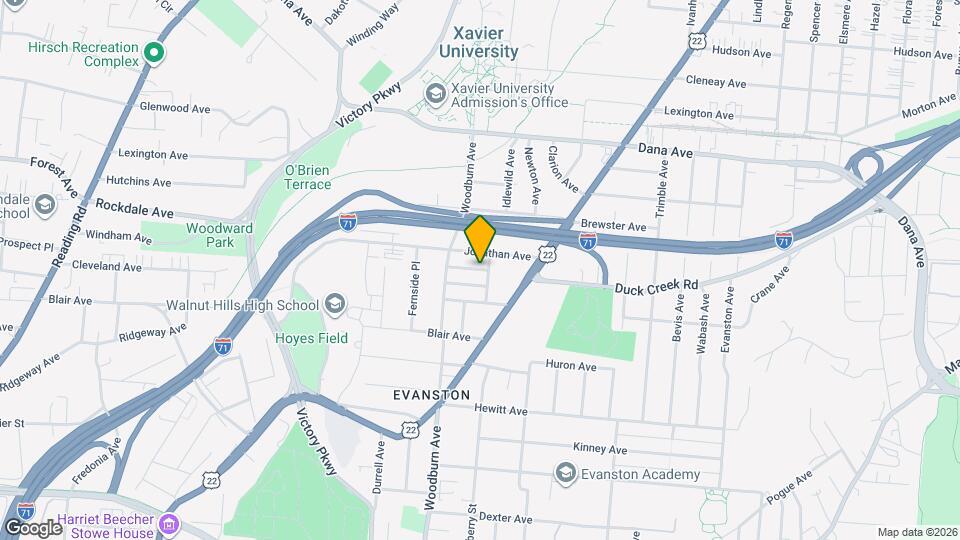 1629 Grantwood Ave Map and Location Details