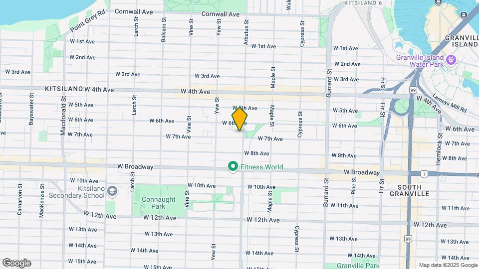 2105 W 7th Ave Map and Location Details