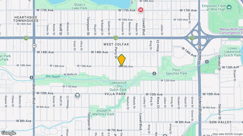 1295 Osceola St Map and Location Details