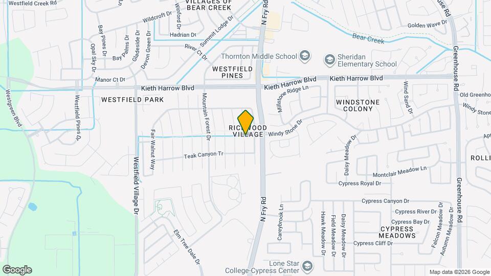 20123 Windy Stone Dr Map and Location Details