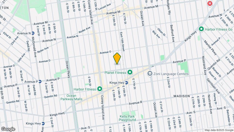 1585 E 14th St Mapa y Detalles de la Ubicación
