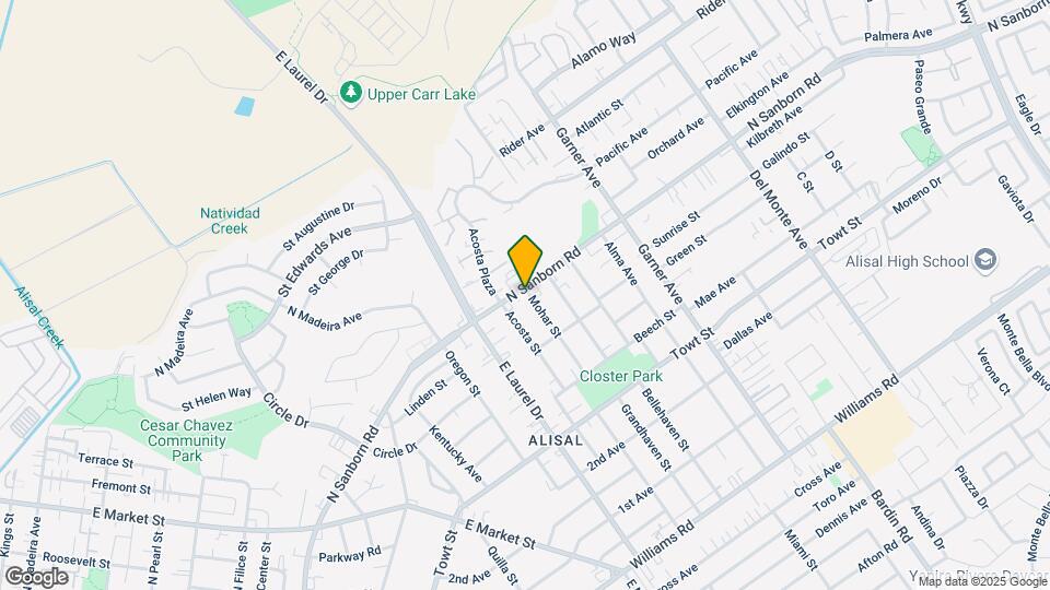 1002 N Sanborn Rd Map and Location Details