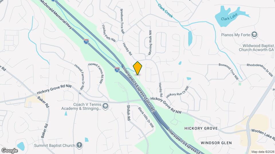 4459 Hamby Pond Pl Map and Location Details