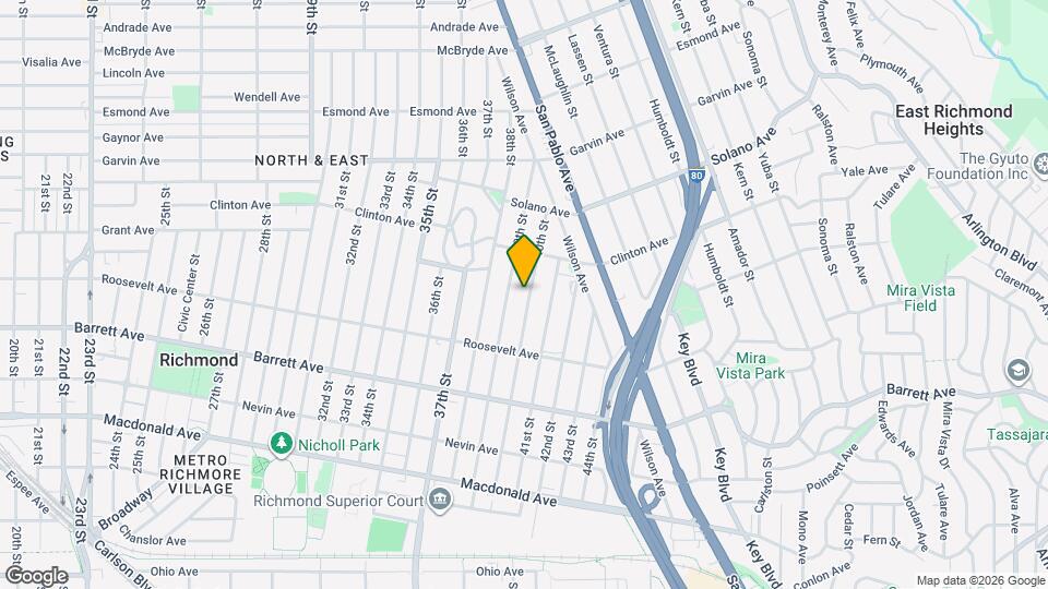 651 40th St Map and Location Details