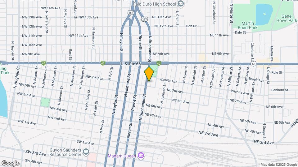 702 N Buchanan St Map and Location Details