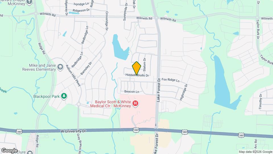 5121 Hidden Knolls Dr Map and Location Details