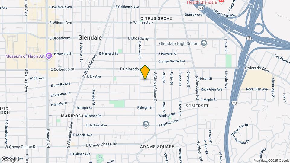 1116 E Elk Ave Mapa y Detalles de la Ubicación