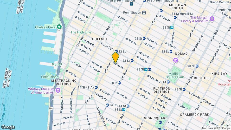 248 West 21st Street Map and Location Details