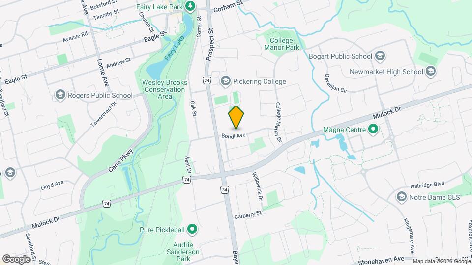 557 Bondi Ave Map and Location Details