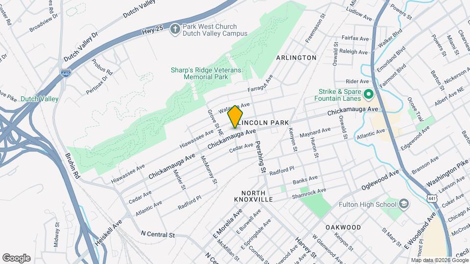 501 Chickamauga Ave Map and Location Details