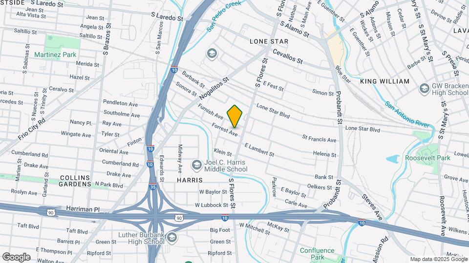 105 Forrest Ave Map and Location Details