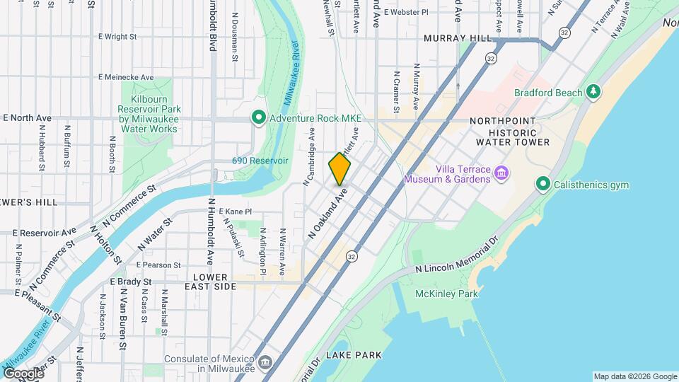 1560 E Irving Plz, Unit Rear lower 2 bdrm Mapa y Detalles de la Ubicación