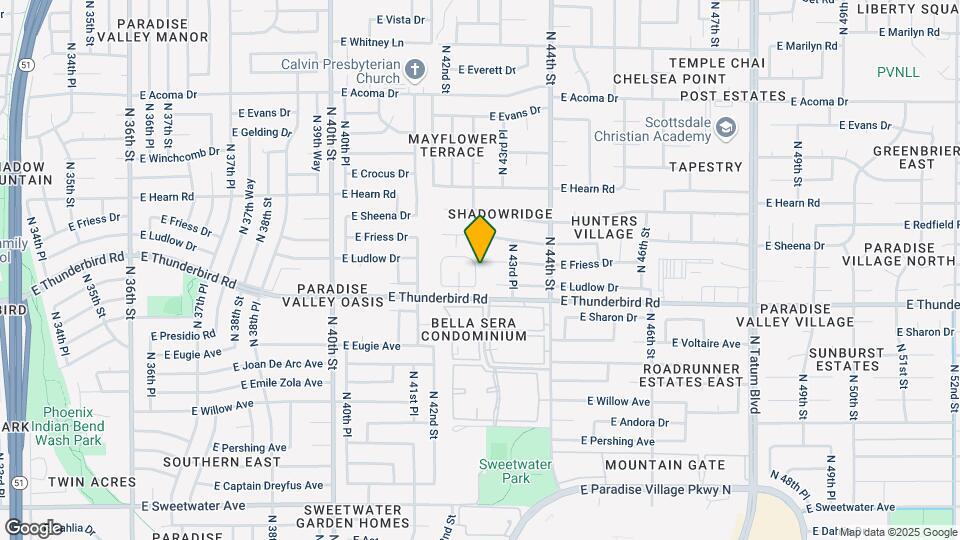 13829 N 43rd St Map and Location Details
