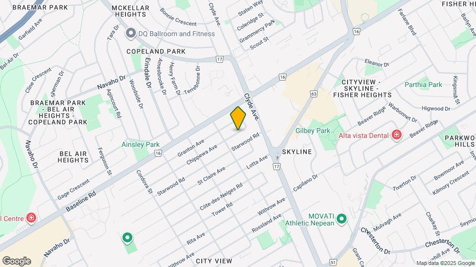 16 Chippewa Ave Map and Location Details