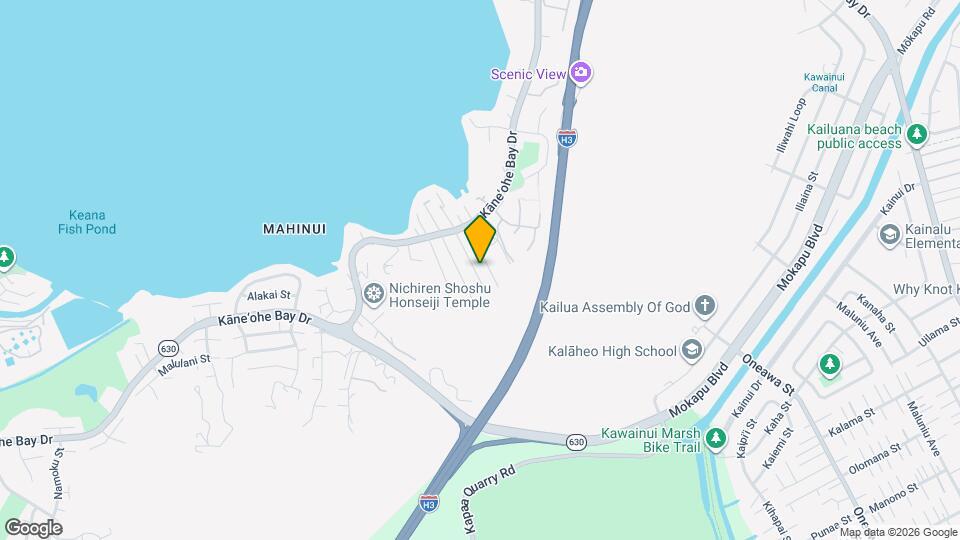 44-109 Keaalau Pl, Unit Kaneohe Bay View Home Mapa y Detalles de la Ubicación