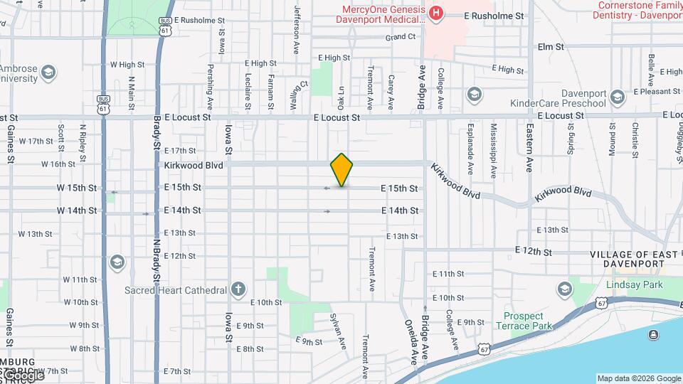 1428 Arlington Ave Map and Location Details