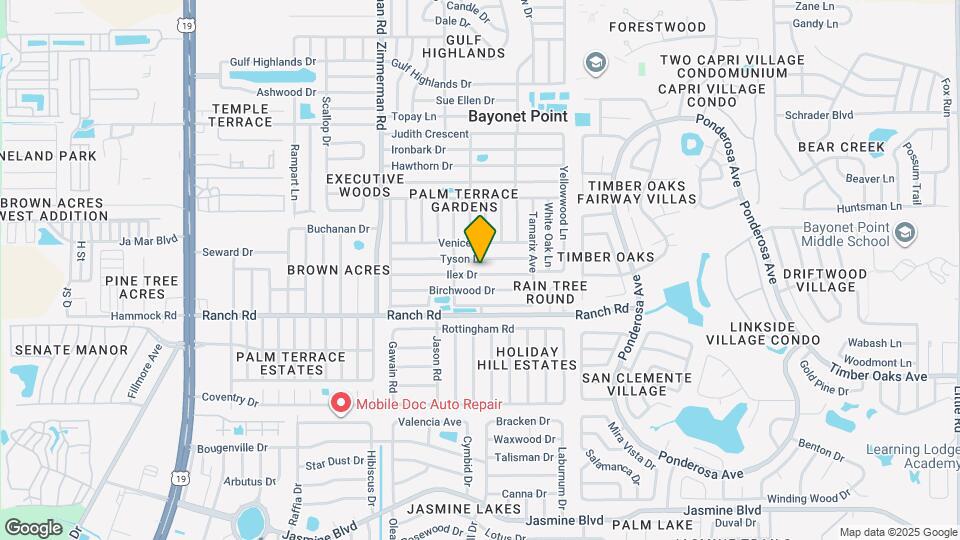 7725 Ilex Dr Map and Location Details