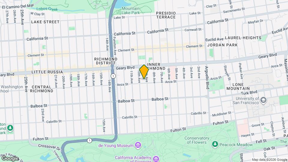 1824 Anza St Mapa y Detalles de la Ubicación