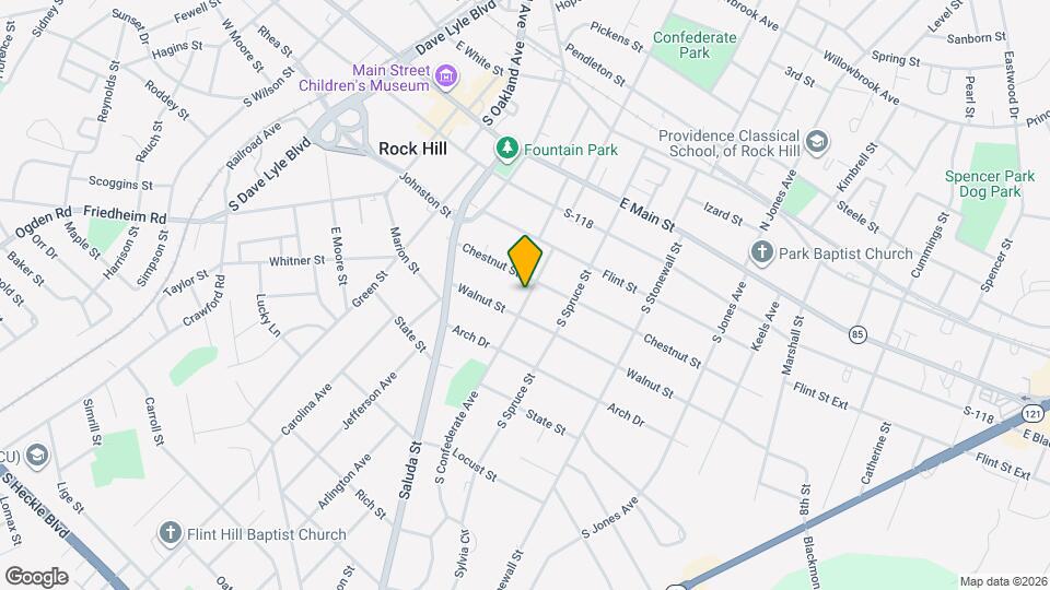 416 S Confederate Ave Map and Location Details