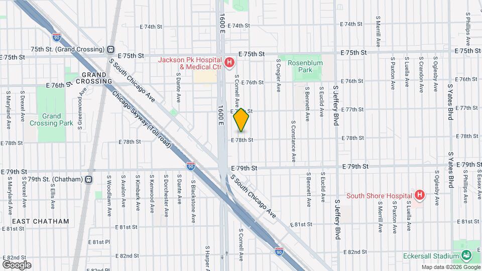 7753 S Cornell Ave, Unit Apt 2 Mapa y Detalles de la Ubicación