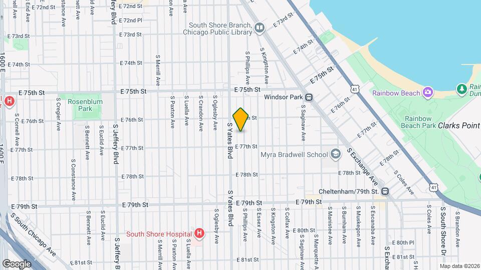 7634 S Phillips Ave Mapa y Detalles de la Ubicación