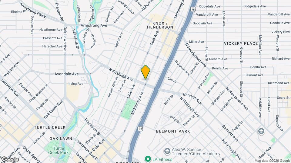 4225 McKinney Ave Map and Location Details