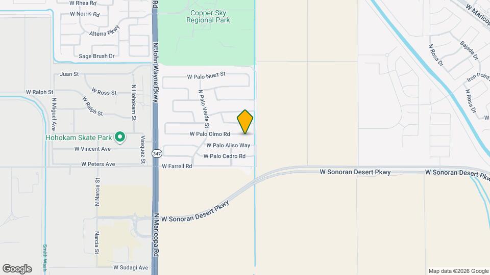 43987 W Palo Olmo Rd Mapa y Detalles de la Ubicación
