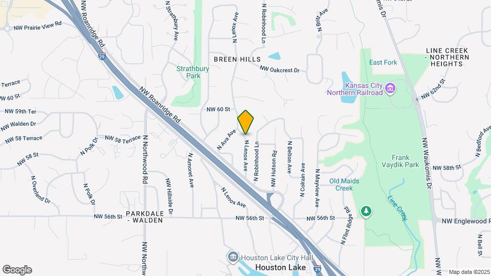 5833 N Lenox Ave Map and Location Details