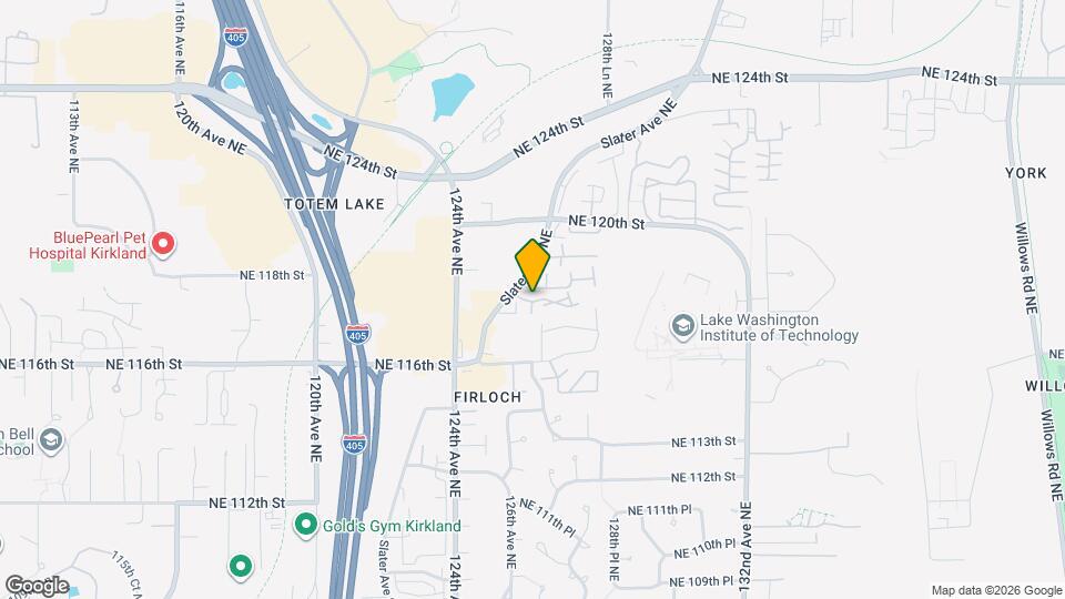 12528 NE 117th Pl Map and Location Details