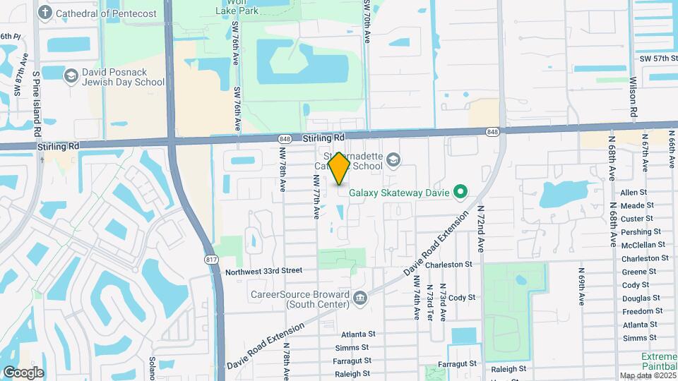 7620 NW 38th Ct Map and Location Details