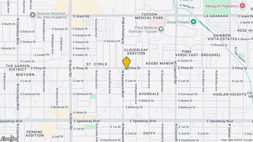 5118 E Pima St Map and Location Details