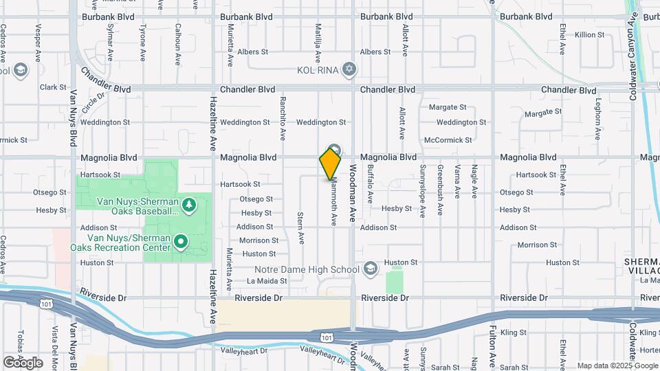 5107 Mammoth Ave, Unit 5109 Mammoth Mapa y Detalles de la Ubicación