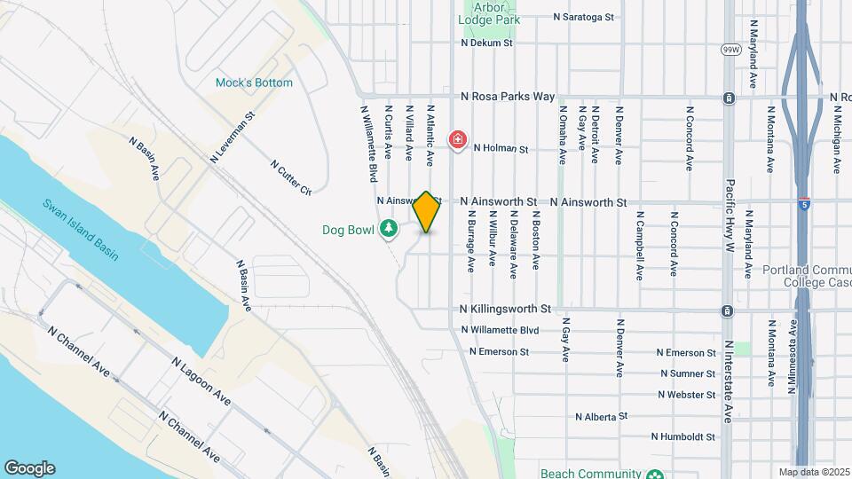 2977 N Willamette Blvd Map and Location Details